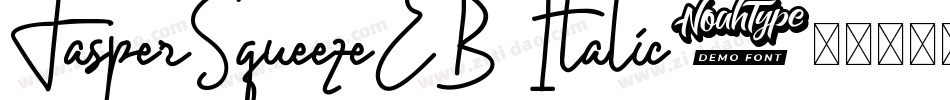 JasperSqueezeEB Italic字体转换